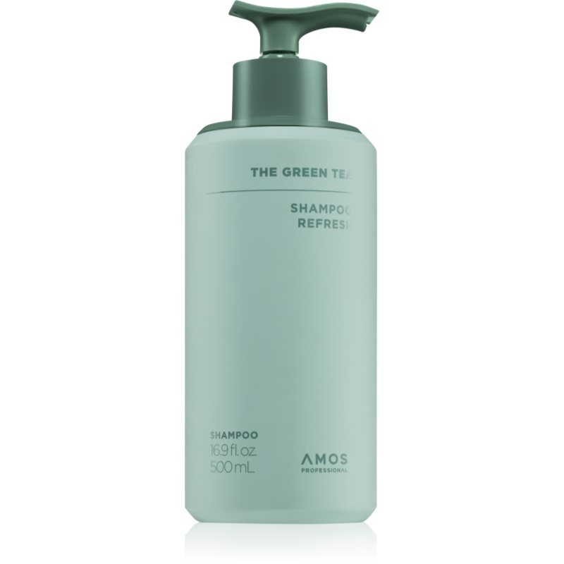 AMOS PROFESSIONAL The Green Tea Shampoo Refresh Șampon împotriva căderii părului pentru scalp normal spre uscat 500 ml