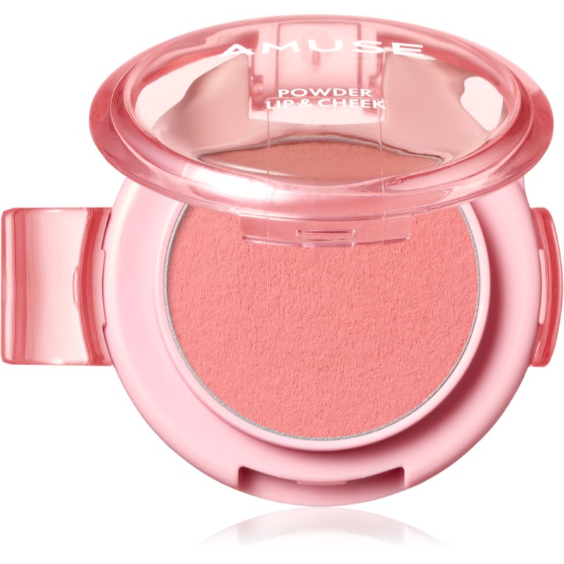 AMUSE Powder Lip & Cheek pudra cremoasa buze si obraz culoare 01 Peach Whip 4 g
