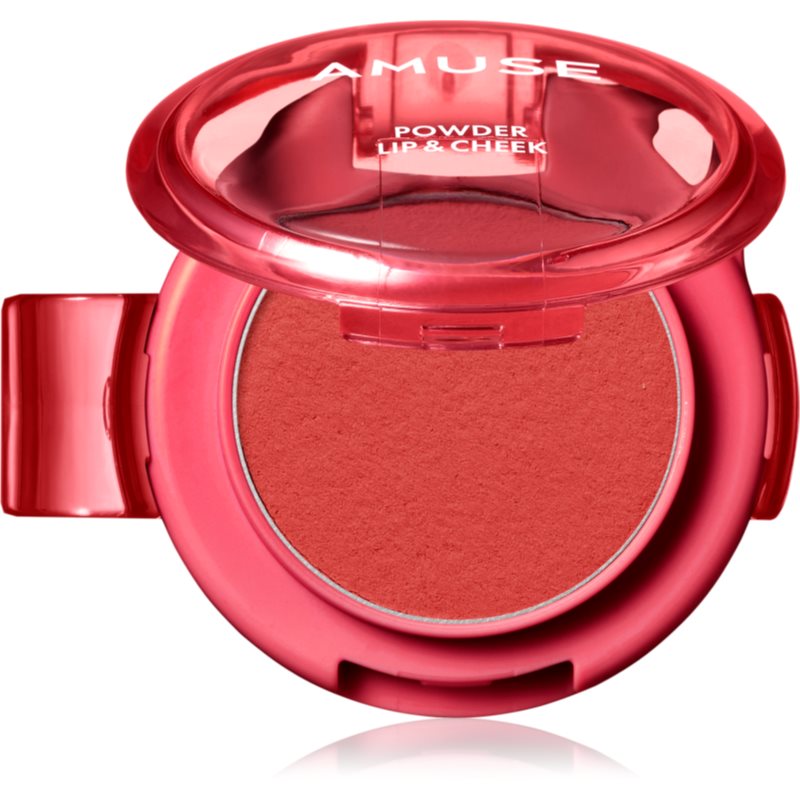 AMUSE Powder Lip & Cheek pudra cremoasa buze si obraz culoare 12 Berryish 4 g