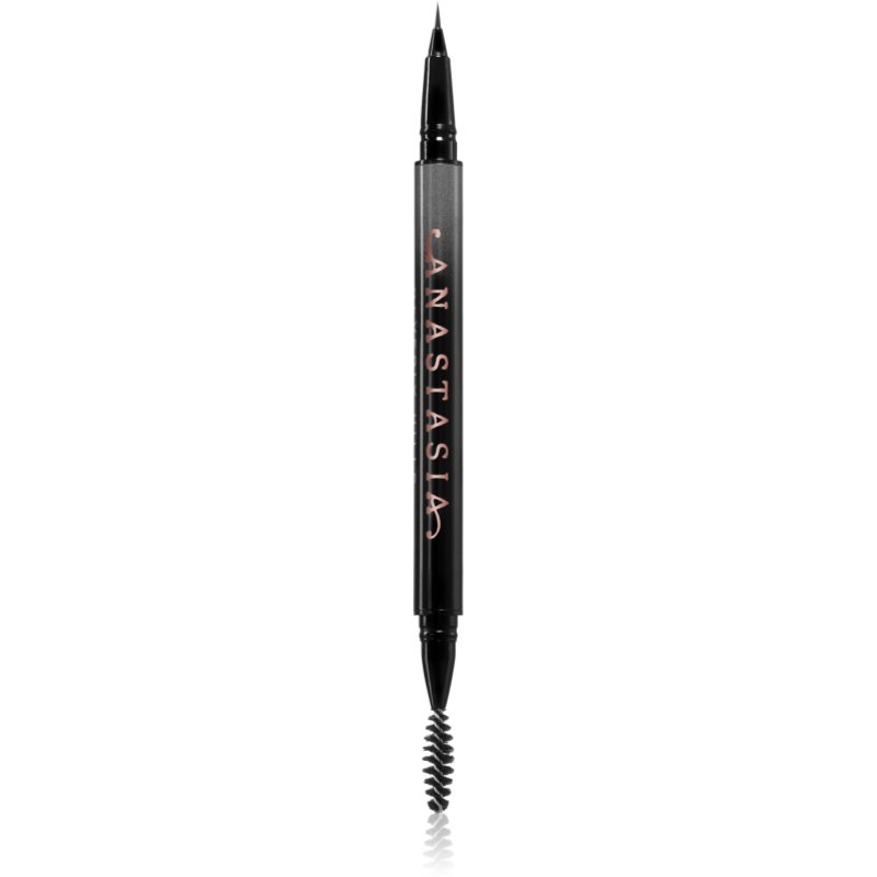 Anastasia Beverly Hills MicroStroke Brow Pen creion pentru sprancene cu pensula culoare Granite 0.5 ml