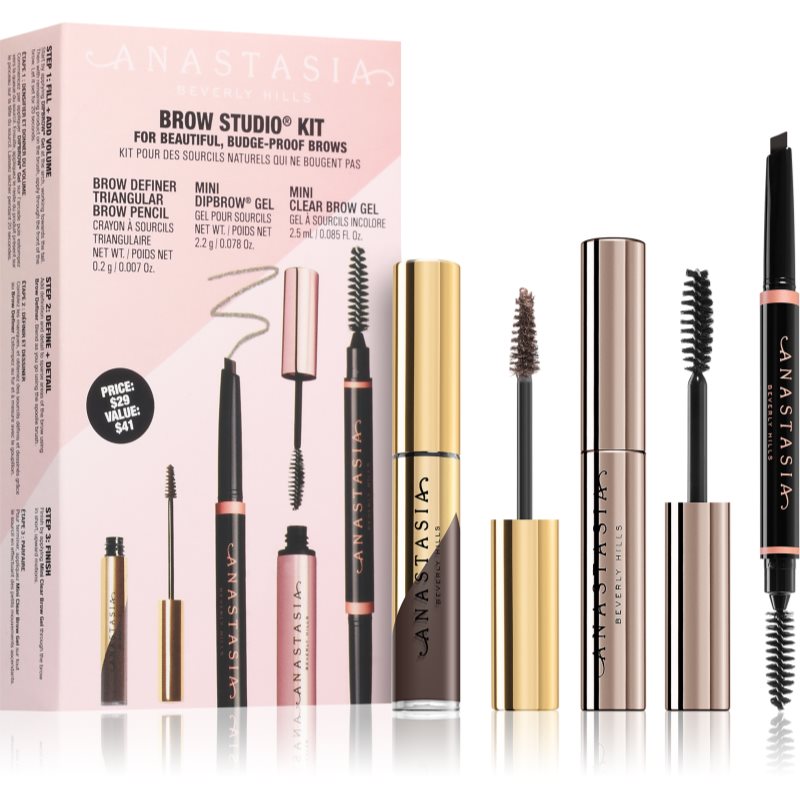 Anastasia Beverly Hills Brow Studio Kit Medium Brown kit pentru sprâncene Medium Brown