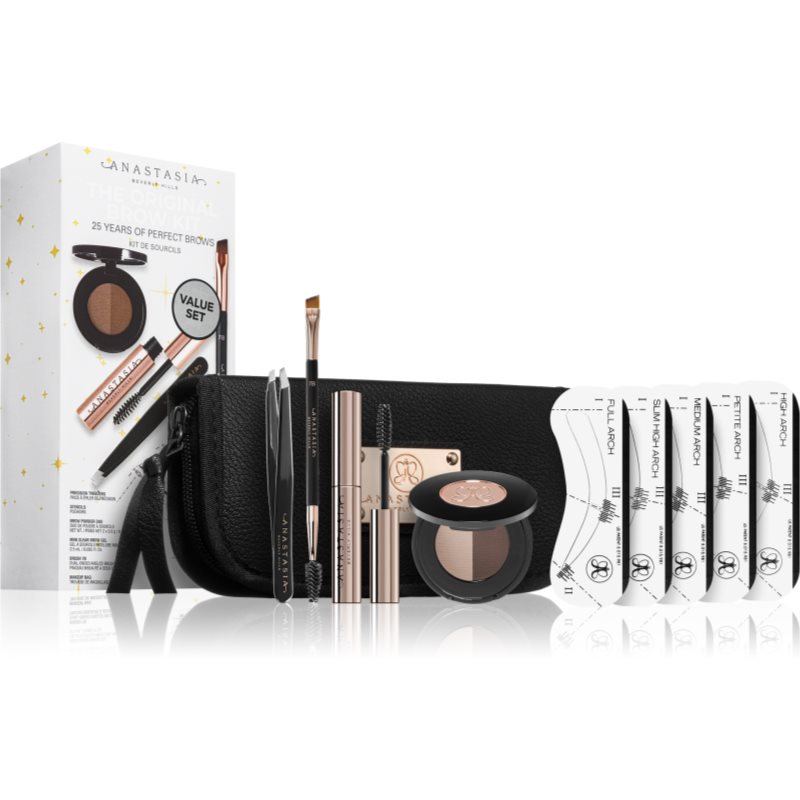 Anastasia Beverly Hills OG Brow Kit set cadou Dark Brown culoare