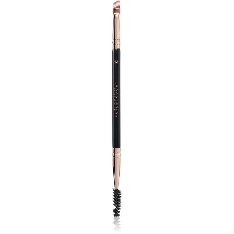 Anastasia Beverly Hills Brush 14 Duo Brow perie curbata pentru sprancene 1 buc