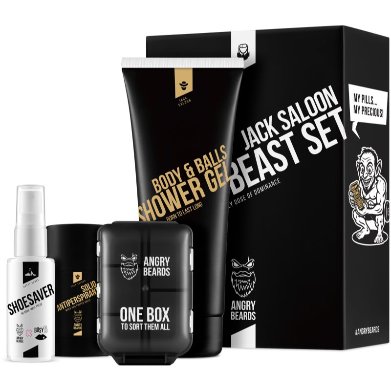 Angry Beards Jack Saloon Active Beast Set set pentru sportivi