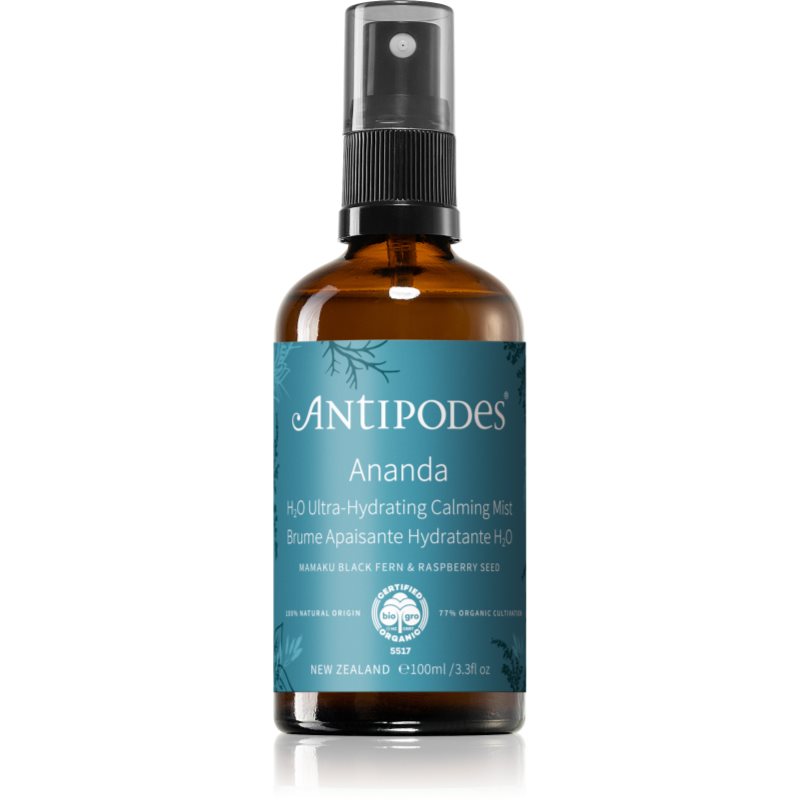 Antipodes Ananda H₂O Ultra-Hydrating Calming Mist tonic antioxidant Spray 100 ml