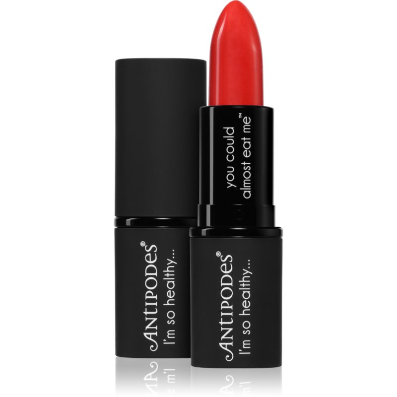 Antipodes Moisture-Boost Natural Lipstick ruj nutritiv culoare West Coast Sunset 4 g