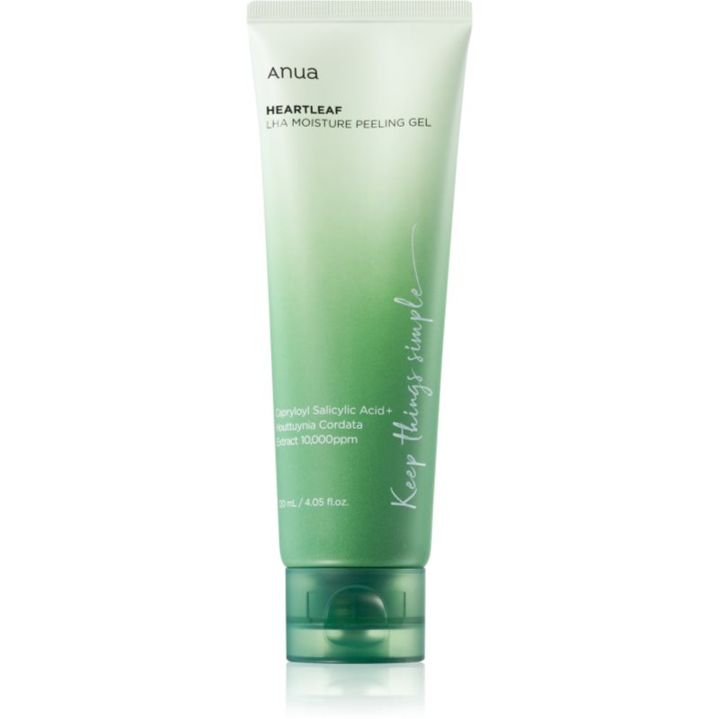 Anua Heartleaf LHA Moisture Peeling Gel peeling gel fin pentru piele sensibila predispusa la acnee 120 ml