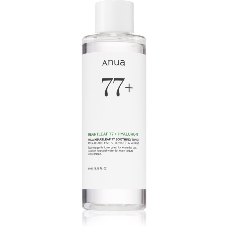 Anua Heartleaf 77% Soothing Toner tonic de curatare si calmant reface bariera protectoare a pielii 250 ml