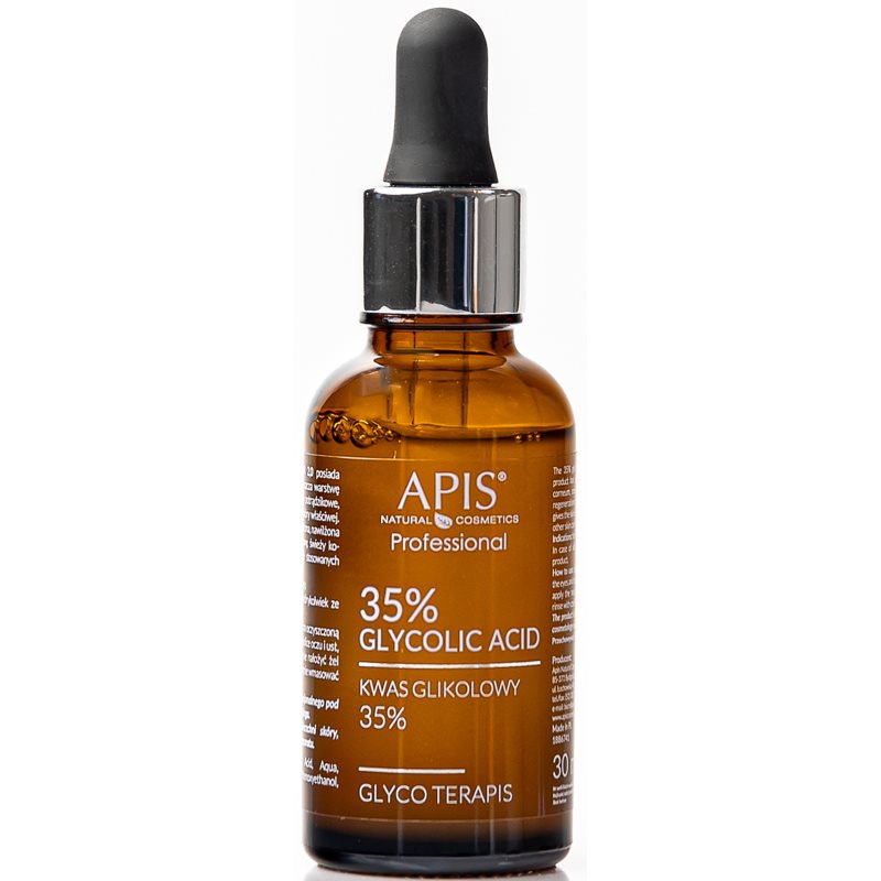 Apis Natural Cosmetics TerApis 35% Glycolic Acid ser exfoliant de netezire pentru regenerarea și reînnoirea pielii 30 ml