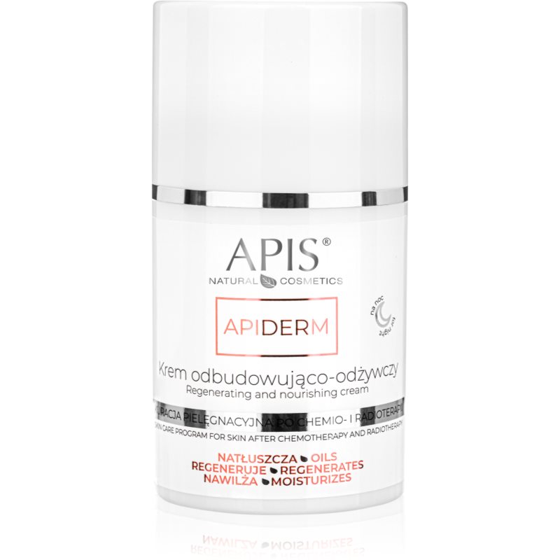 Apis Natural Cosmetics Apiderm crema regeneratoare de noapte cu efect de nutritiv 50 ml