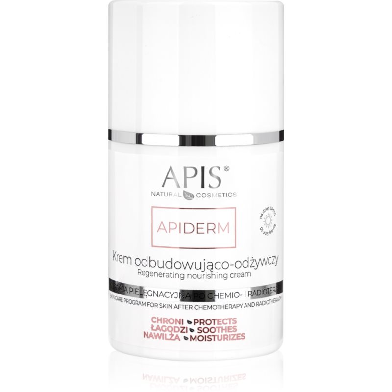 Apis Natural Cosmetics Apiderm crema de zi pentru regenerarea și hrănirea tenului SPF 10 50 ml