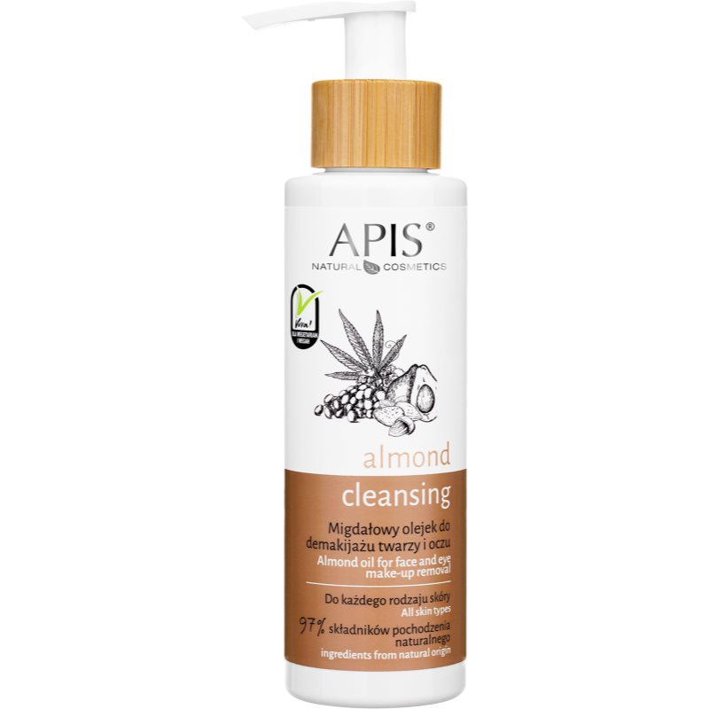 Apis Natural Cosmetics Almond ulei pentru indepartarea machiajului Ulei de curățare 150 ml