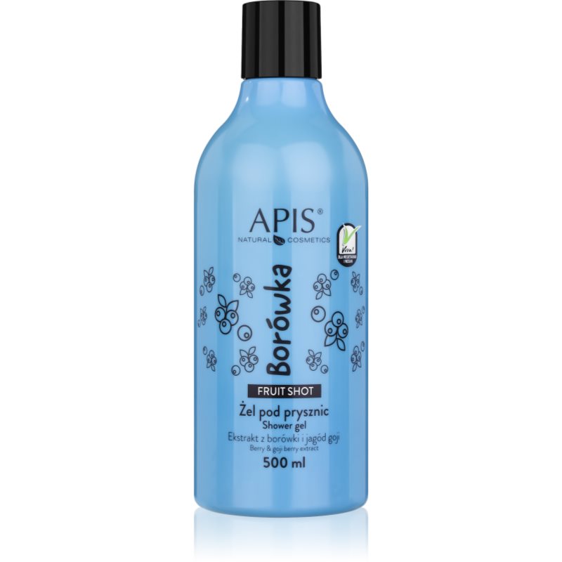 Apis Natural Cosmetics Fruit Shot Blueberry gel de duș 500 ml