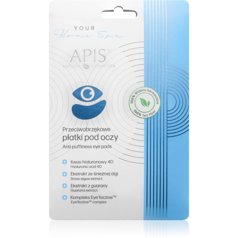 Apis Natural Cosmetics Home Spa masca pentru ochi împotriva ridurilor și a cearcănelor întunecate 1 pereche