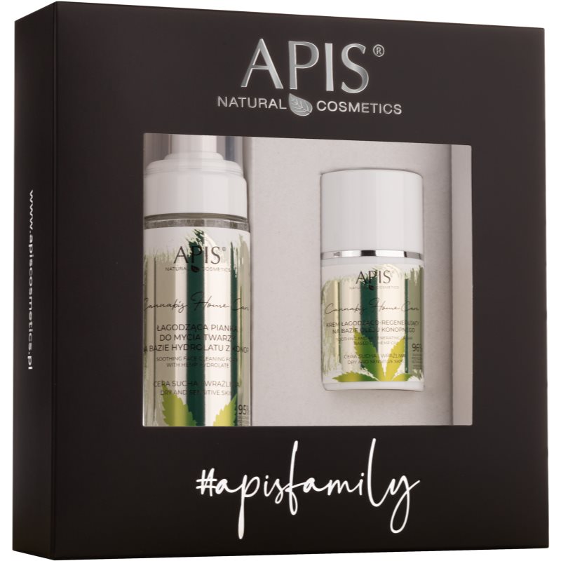 Apis Natural Cosmetics Cannabis Home Care set cadou (pentru ten uscat și sensibil)