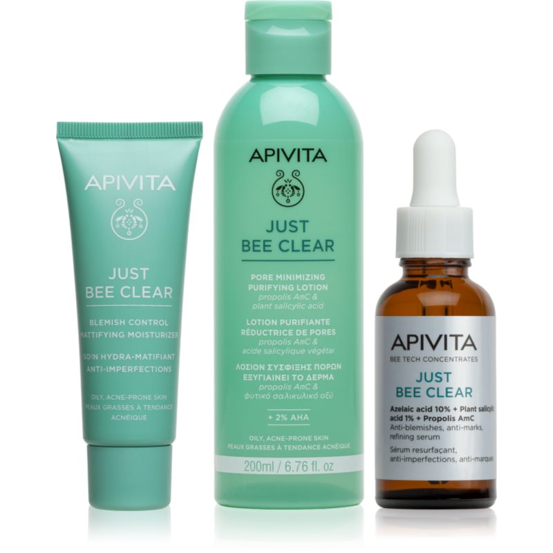 Apivita Just Bee Clear set pentru tenul gras, predispus la acnee