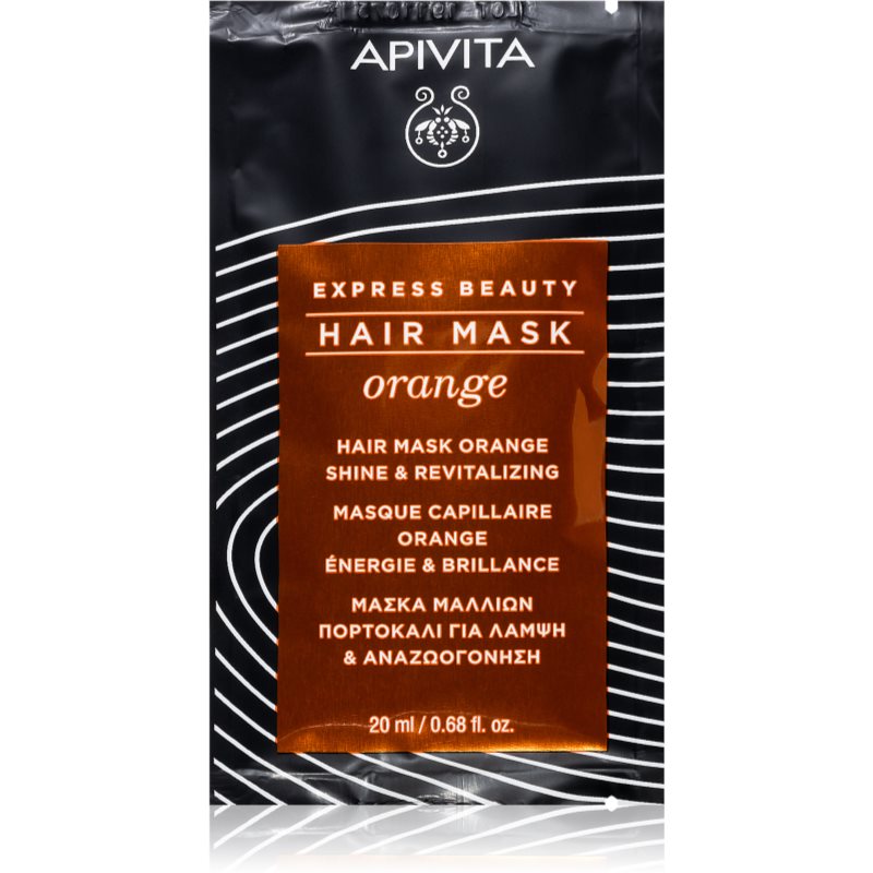 Apivita Express Beauty Hair mask Shine Orange Mască de păr cu efect revitalizant 20 ml