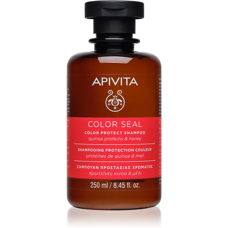 Apivita Color Seal Shampoo șampon pentru protecția părului vopsit fără sulfat 250 ml