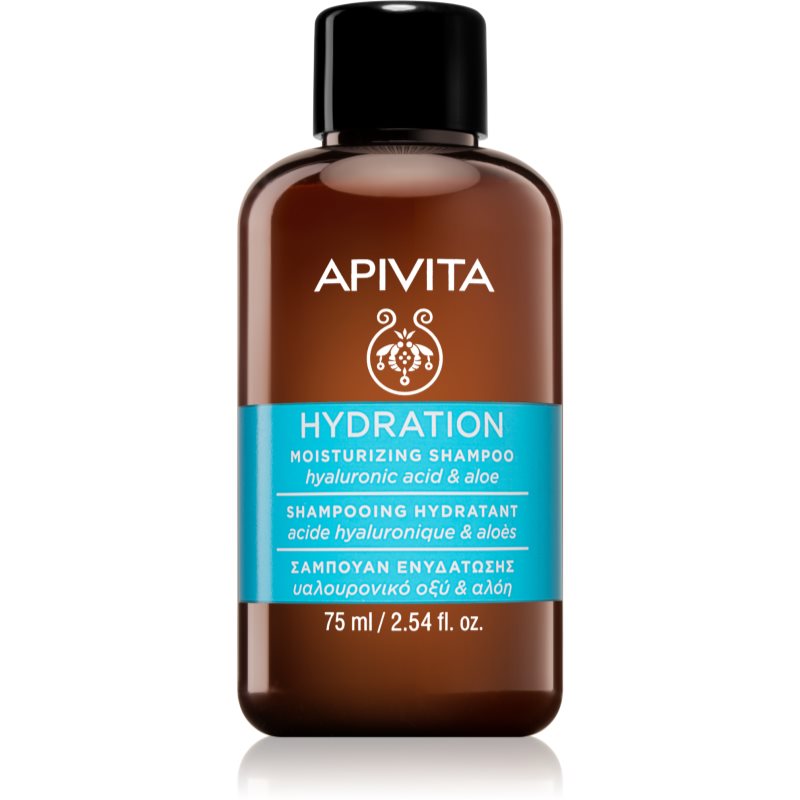 Apivita Hydratation Moisturizing sampon hidratant pentru toate tipurile de păr 75 ml
