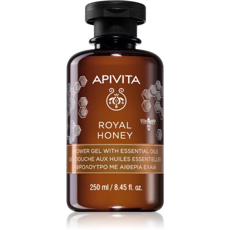 Apivita Royal Honey Creamy Shower Gel gel de dus hidratant cu uleiuri esentiale 250 ml