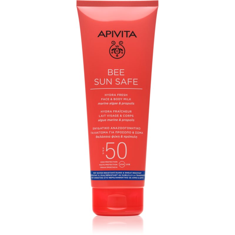 Apivita Bee Sun Safe Hydra Fresh Milk SPF50 lotiune solara pentru fata si corp SPF 50 200 ml