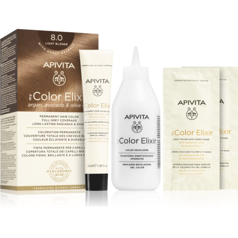 Apivita My Color Elixir culoare par fără amoniac culoare 8.0 Light Blonde