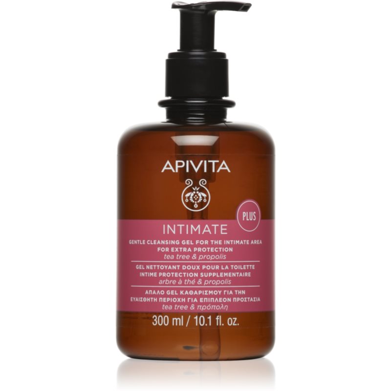 Apivita Intimate Plus Cleansing Gel gel de dus delicat spumant pentru igiena intima 300 ml