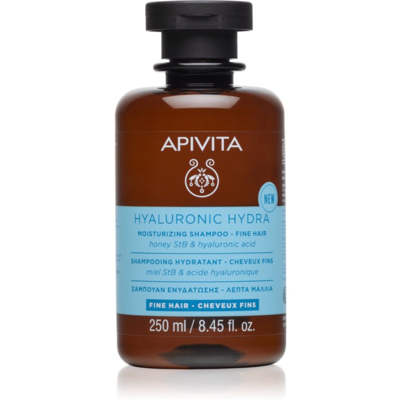 Apivita Hyaluronic Hydra Fine Hair Moisturizing Shampoo sampon hidratant pentru par fin 250 ml