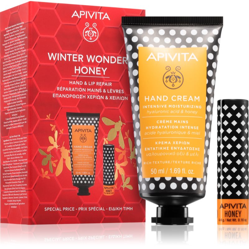 Apivita Hand Care Winter Wonders Honey set cadou de Crăciun (Bio-Eco Product, 100% Natural Derived Ingredients)