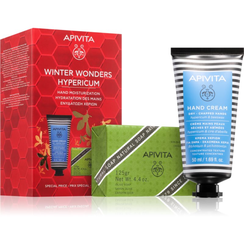 Apivita Hand Care Winter Wonders Hypericum set cadou de Crăciun