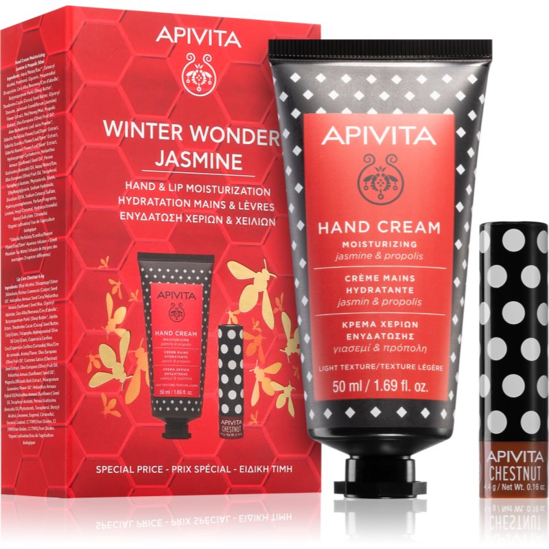 Apivita Hand Care Winter Wonders Jasmine set cadou de Crăciun