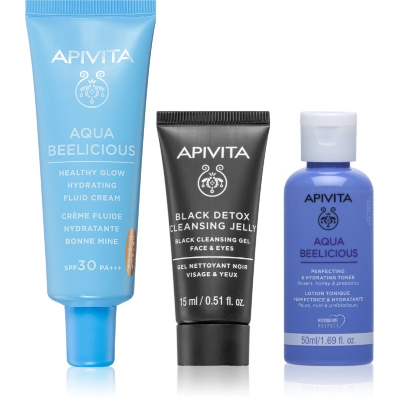 Apivita Aqua Beelicious Hydrating & Natural Coverage Routine Set set pentru îngrijirea tenului cu efect de hidratare Apivita Aqua Beelicious Hydrating & Natural Coverage Routine Set set pentru îngrijirea tenului cu efect de hidratare