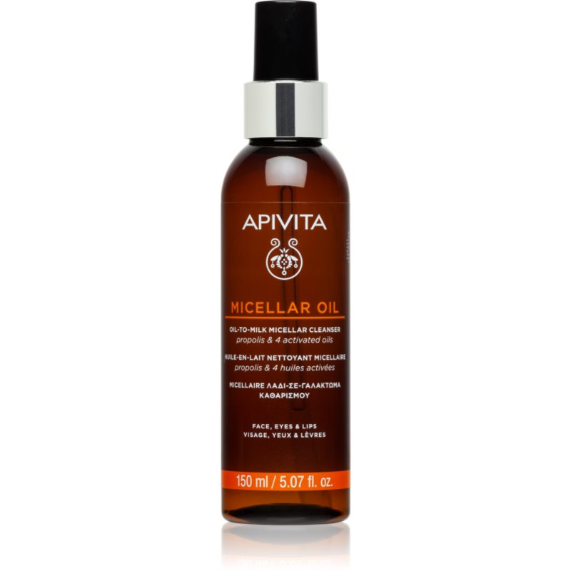 Apivita Cleansing Micellar Oil ulei pentru indepartarea machiajului Ulei de curățare 150 ml