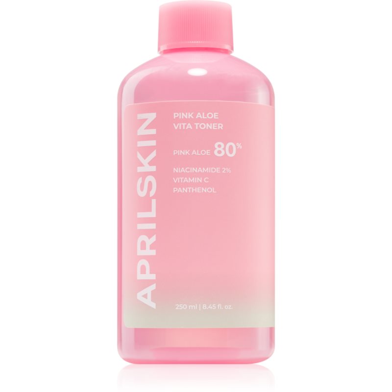 APRILSKIN Pink Aloe Vita Toner tonic hidratant pentru fortificarea barierei cutanate 250 ml