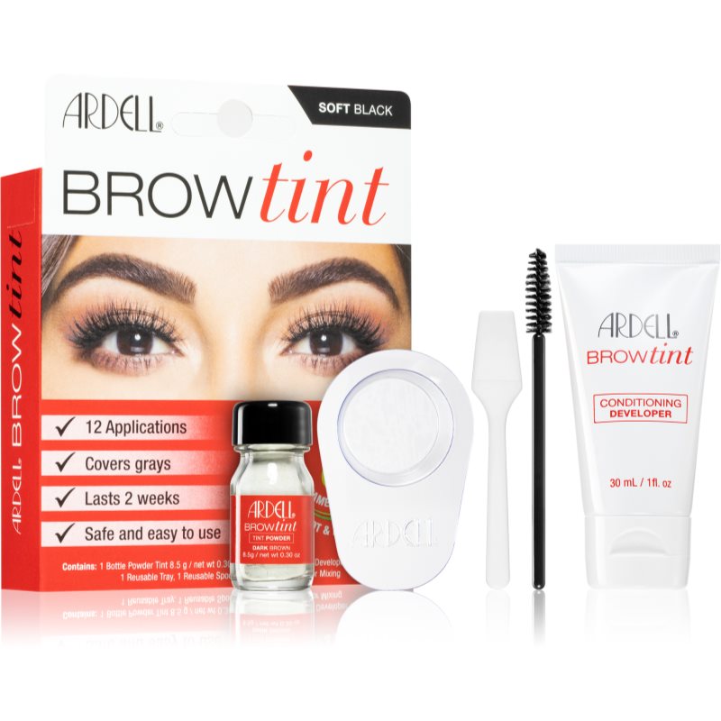 Ardell Brow Tint culoare pentru sprancene culoare Soft Black