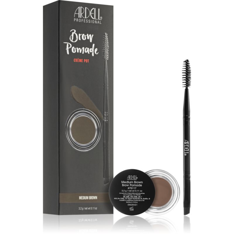 Ardell Brows pomadă pentru sprâncene cu pensula culoare Medium Brown 3.2 g