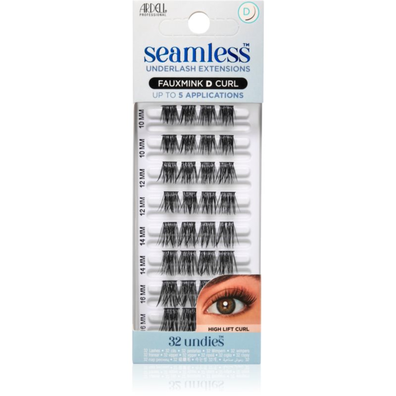 Ardell Seamless Refill Light Modern FauxMink pachet cu gene fără noduri autoadezive D Curl 32 buc