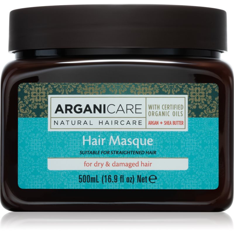 Arganicare Argan Oil & Shea Butter Hair Masque masca hranitoare pentru păr uscat și deteriorat 500 ml