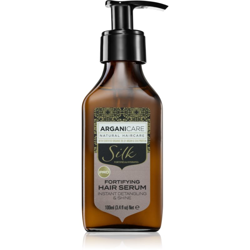 Arganicare Silk Protein Fortifying Hair Serum ser fortifiant pentru toate tipurile de păr 100 ml