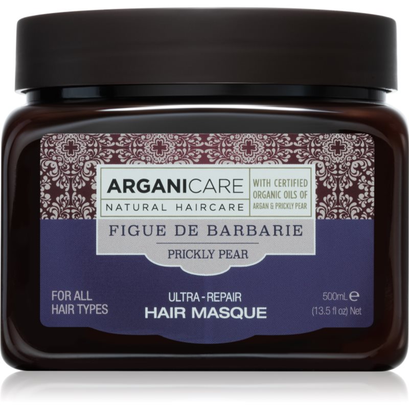 Arganicare Prickly Pear Ultra-Repair Hair Masque masca pentru păr uscat și deteriorat 500 ml