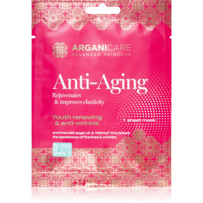 Arganicare Anti-Aging Sheet Mask masca de celule cu efect de fermitate 1 buc