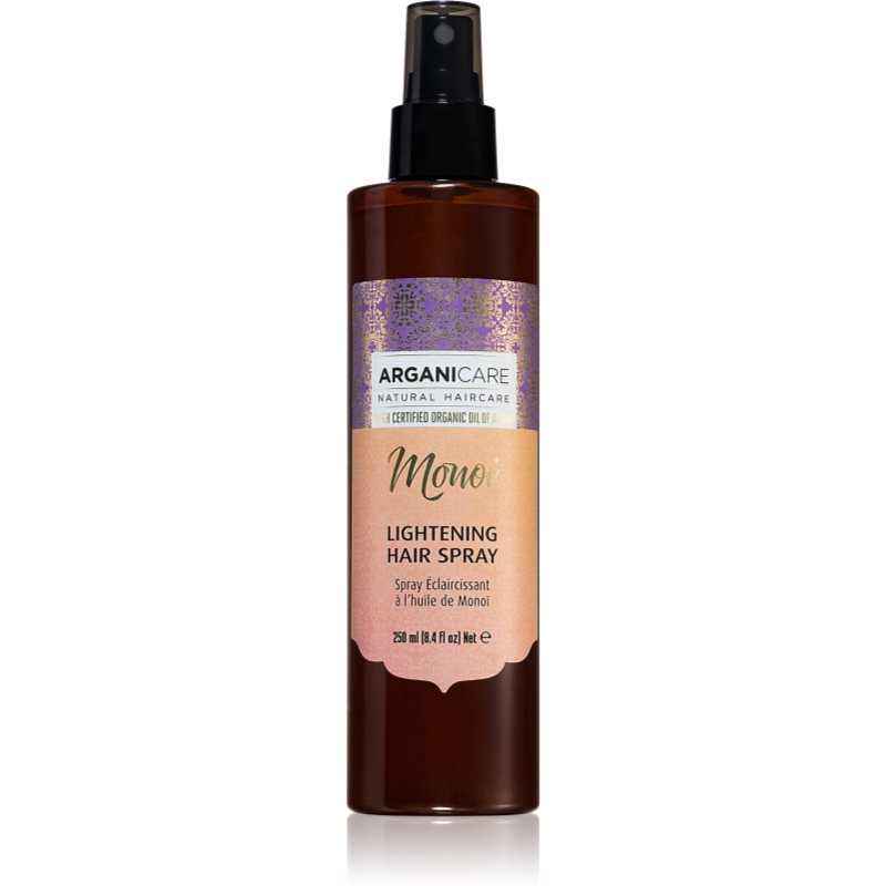 Arganicare Monoi Lightening Hair Spray stralucirea pielii pentru păr 250 ml