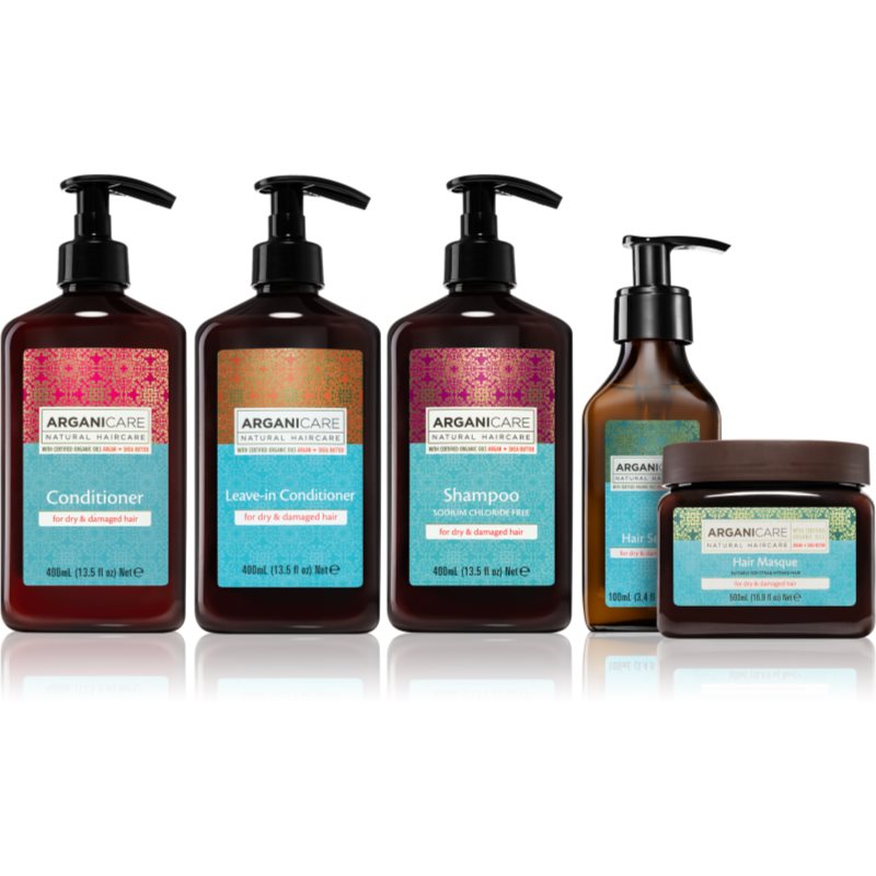 Arganicare Argan Oil & Shea Butter set cadou(pentru par uscat)