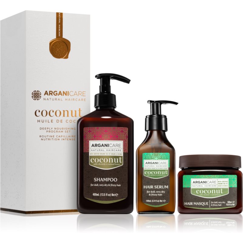 Arganicare Coconut Deeply Nourishing Program Set set cadou (cu efect de nutritiv)