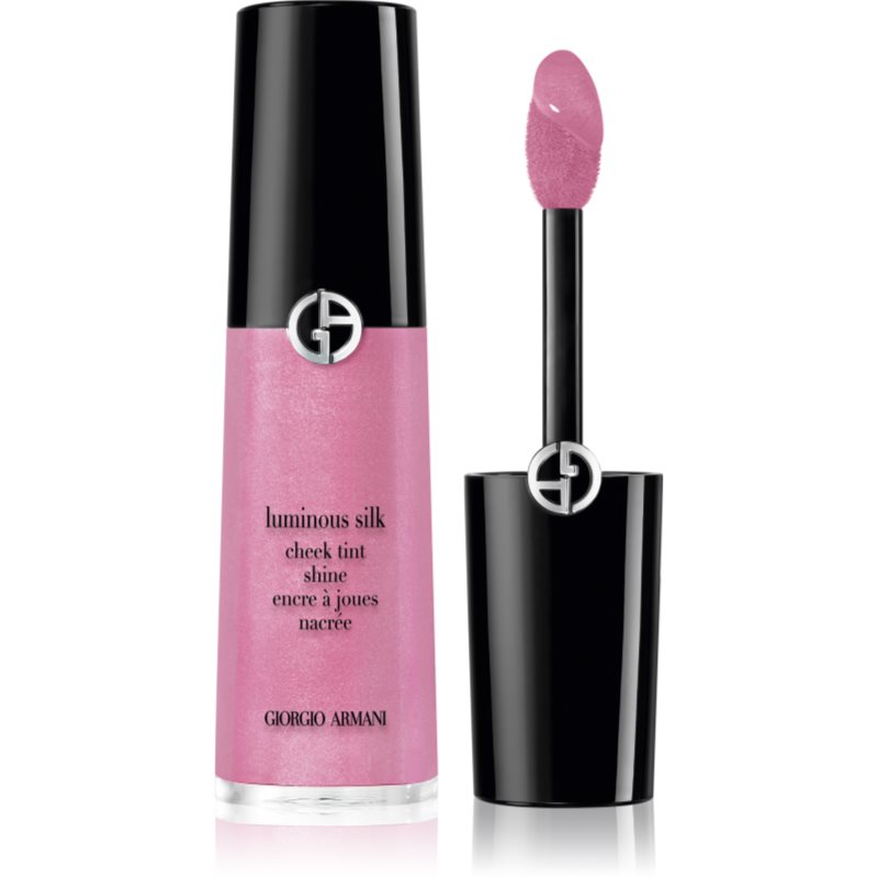 Armani Luminous Silk Cheek Tint Shine fard de obraz lichid culoare 53 Cosmic Pink 12 ml