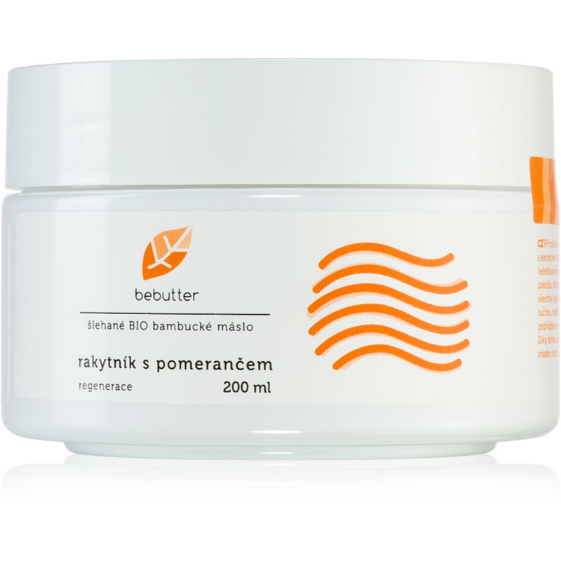 Bebutter Whipped shea butter sea buckthorn with orange unt de shea pentru regenerarea pielii 200 ml