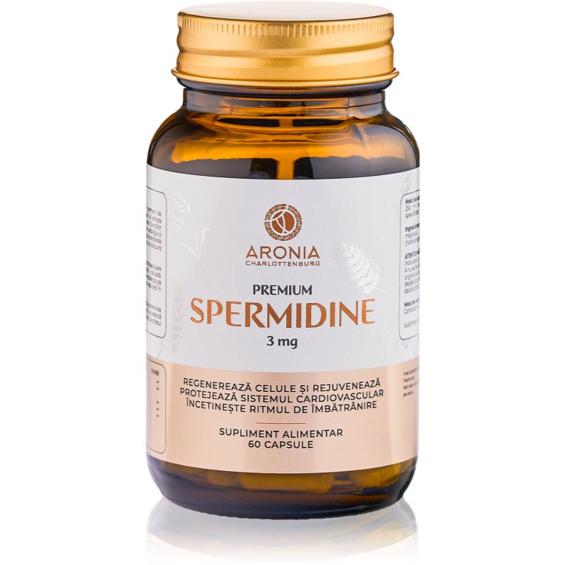 Aronia Charlotteburg Premium Aronia Spermidine favorizează funcționarea normală a organismului 60 caps. Aronia Charlotteburg Premium Aronia Spermidine favorizează funcționarea normală a organismului 60 caps.