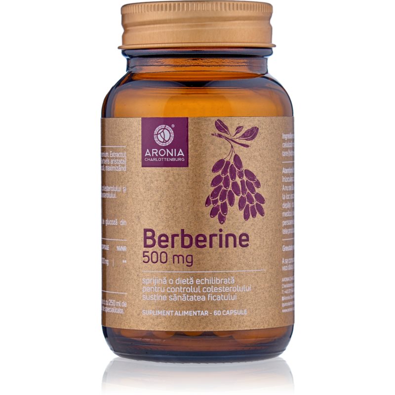 Aronia Charlotteburg Berberine Forte capsule pentru menținerea nivelului normal de zahăr în sânge 60 caps.