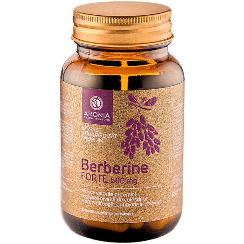 Aronia Charlotteburg Berberine Forte capsule pentru menținerea nivelului normal de zahăr în sânge 60 caps.