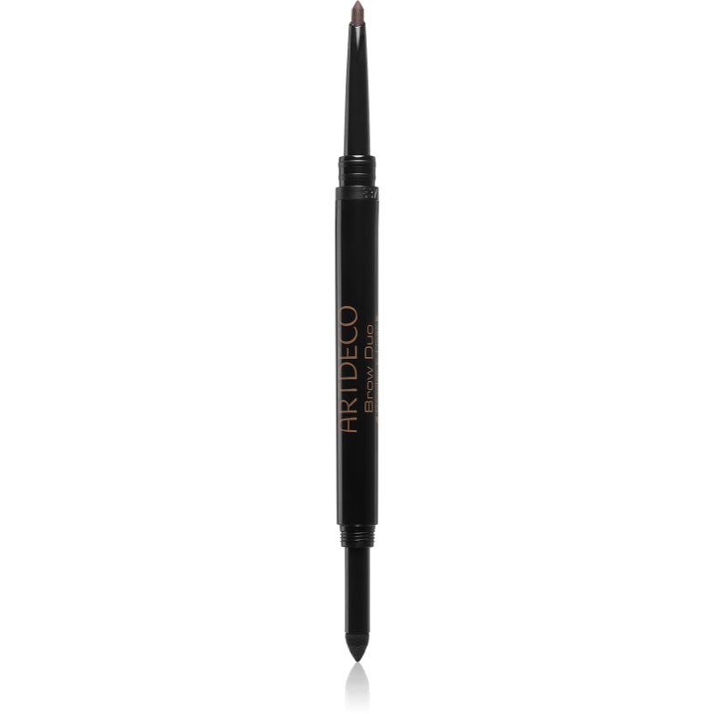 ARTDECO Eye Brow Duo Powder & Liner creion pentru sprâncene pulbere 2 in 1 culoare 12 Ebony 0,8 g